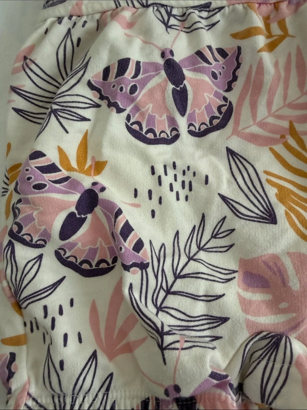 Baby Floral Butterfly Romper with Tee 9-12months